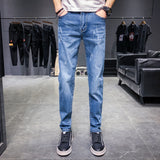 Korean Style Slim Fit Denim Pants for Men