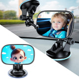 COFSODI baby car mirror rear facing Suction Cup Pram baby mirror for car In-car rear view mirror Must-have accessories for car vital essentials Rearview mirrors for kids and infants.
