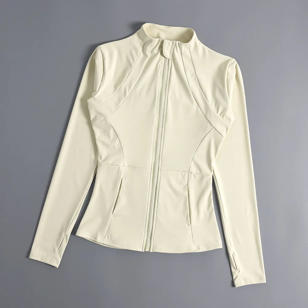 Long Sleeve Slim-Fit Fitness Jacket