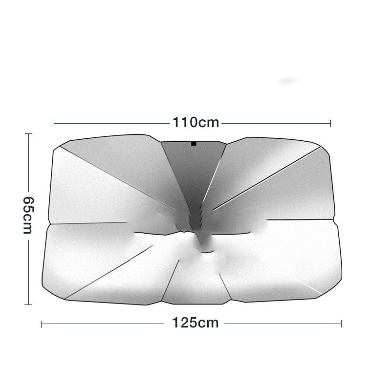 Car Sun Shade Umbrella - Titanium Silver