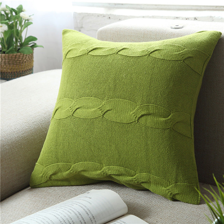 Braided Car Throw Pillowcase (Excludes Core)