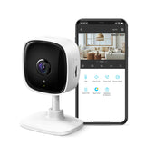 TP-Link Tapo 2K Indoor Security Camera for Baby Monitor Dog Camera w/ Motion Detection 2-Way Audio Siren Night Vision Cloud & SD Card Storage(Up to 256 GB)(Tapo C110) (Renewed)