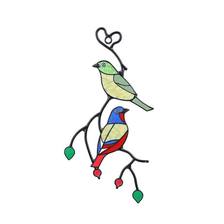 Colorful Metal Bird Pendant Ornament for Home Decor