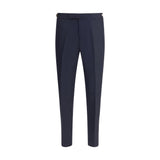 Thom Browne Blue Wool Casual Pants