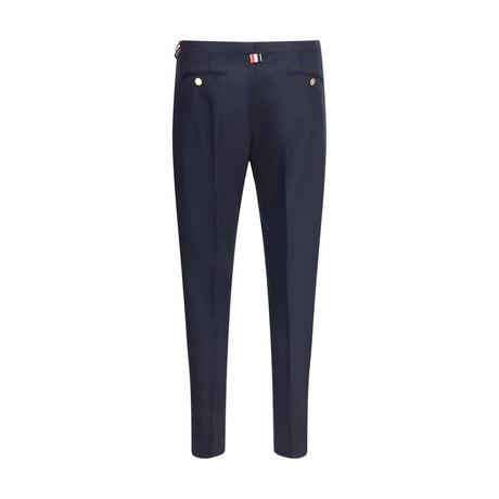 Thom Browne Blue Wool Casual Pants