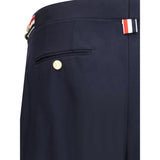 Thom Browne Blue Wool Casual Pants