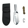 ZHONGCHENG-VALVE Small Camping Shovel Aluminum Alloy Mini Hand Shovel Portable Backpacking Trowel Lightweight Compact Multitool for Camping Gardening Outdoor Survival Silver