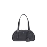 Courrèges Black Calf Leather Bos Taurus Shoulder Bag