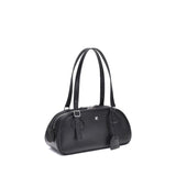 Courrèges Black Calf Leather Bos Taurus Shoulder Bag