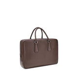 Prada Brown Calf Leather Bos Taurus Briefcase