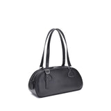 Courrèges Black Calf Leather Bos Taurus Shoulder Bag