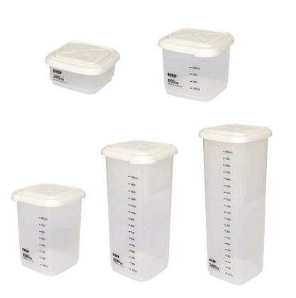 Food Storage Canister with Measuring Kitchen Box