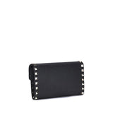 Valentino Garavani Black Calf Leather Bos Taurus Wallet