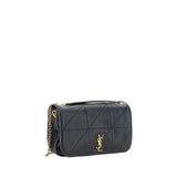 Saint Laurent Black Lamb Ovis Aries Aries Shoulder Bag