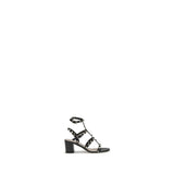 Valentino Garavani Black Calf Leather Bos Taurus Platform Sandals