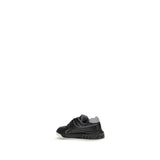 Valentino Garavani Black Calf Leather Bos Taurus Low Top Sneakers