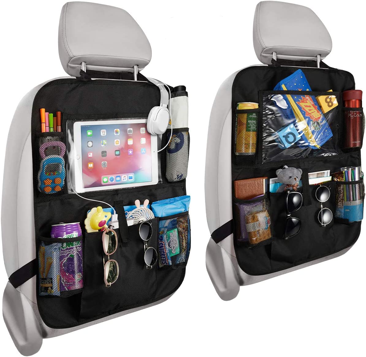 Oxford Cloth Anti-Kick Car Seat Back Storage Bag