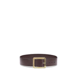 Etro Brown Calf Leather Bos Taurus Regular Belt
