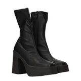 Stella McCartney Black Leather Ankle Boots
