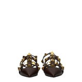 Valentino Garavani Brown Leather Sandals