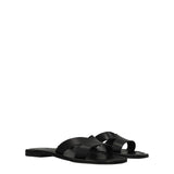 Kenzo Black Leather Slippers