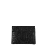 Billionaire Italian Couture Black Crocodile Cardholder