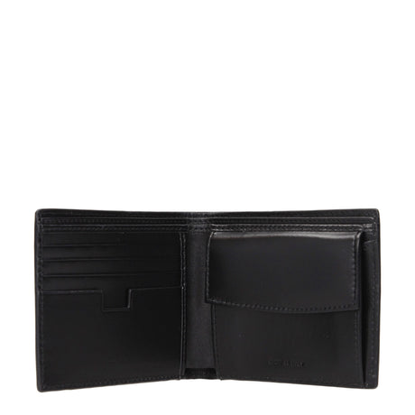 Testoni Black Leather Wallet