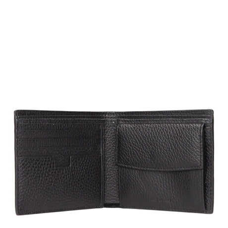 Testoni Black Leather Wallet