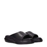 Alyx Black Leather Slippers