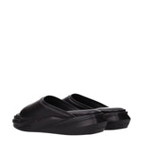 Alyx Black Leather Slippers
