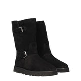 Kenzo Black Leather Ankle Boots
