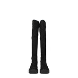 Stuart Weitzman Black Leather Over The Knee