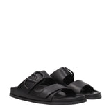 Valentino Garavani Black Leather Slippers