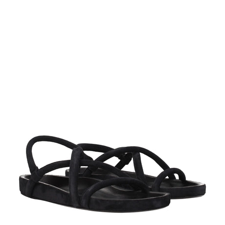 Isabel Marant Black Leather Sandals