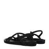 Isabel Marant Black Leather Sandals
