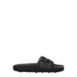 Off-White Black Leather Slippers