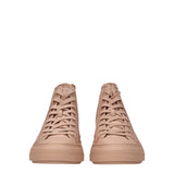 Valentino Garavani Pink Fabric High Top Sneakers