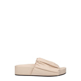 Jil Sander Pink Leather Slippers