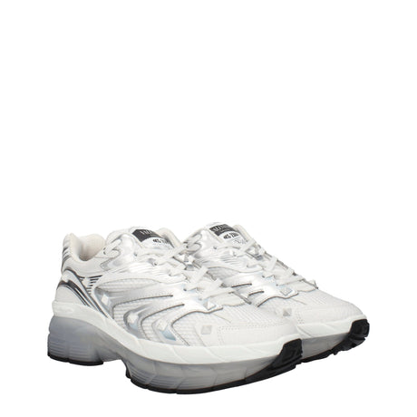 Valentino Garavani White Fabric Athletic Sneakers