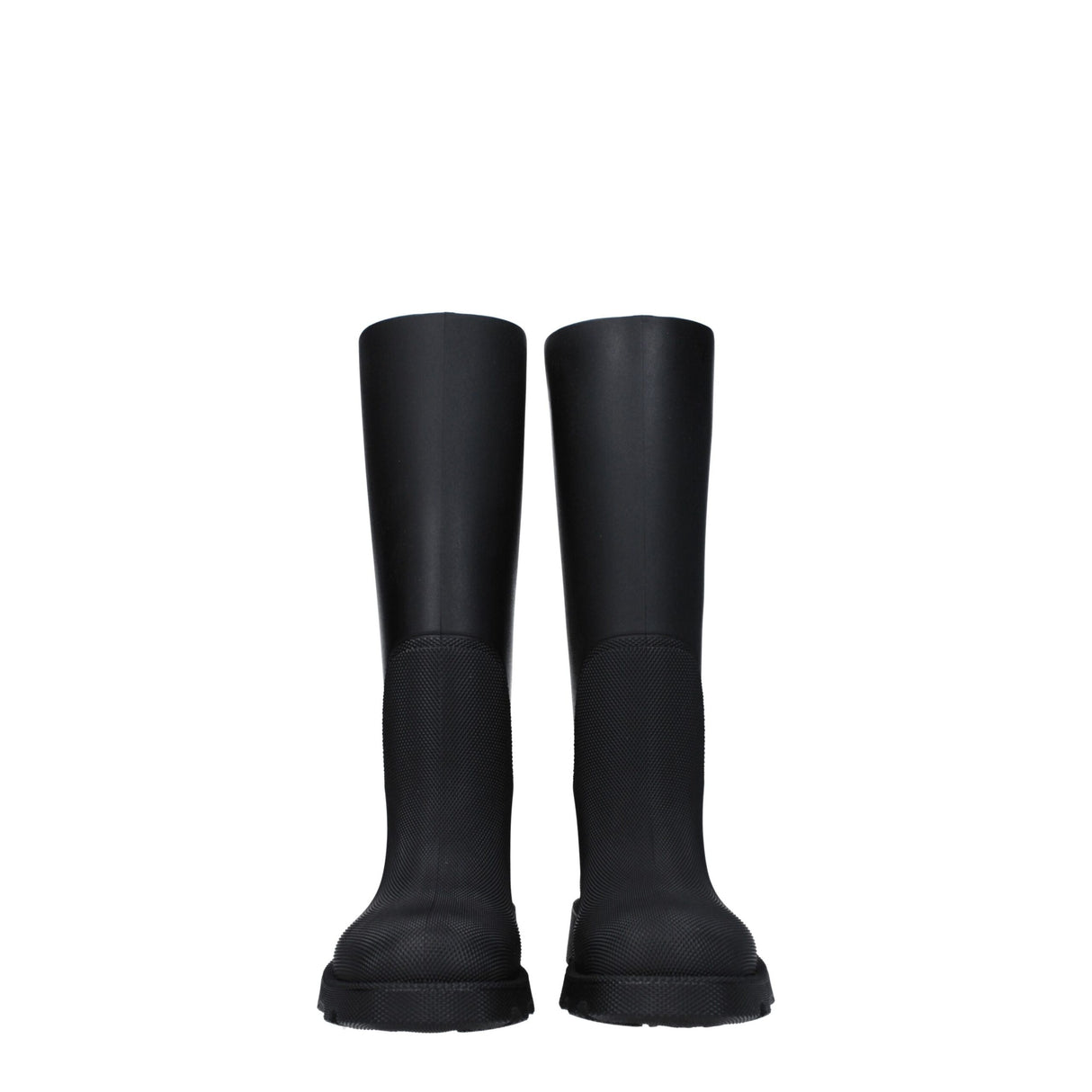 Burberry Black Cotton Rain Boots