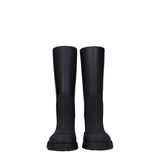 Burberry Black Cotton Rain Boots