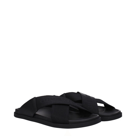 Givenchy Black Fabric Slippers