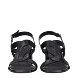 Stuart Weitzman Black Leather Platform Sandals