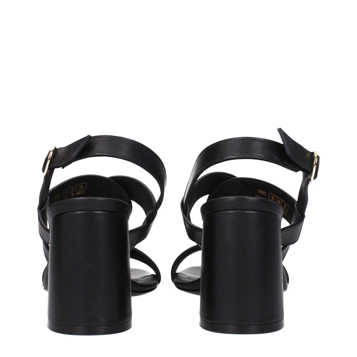 Stuart Weitzman Black Leather Platform Sandals