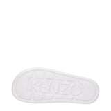Kenzo White Cotton Slippers