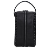 Valentino Garavani Black Leather Clutch Bag