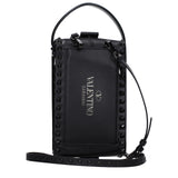 Valentino Garavani Black Leather Clutch Bag