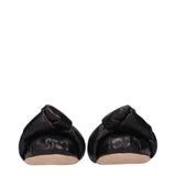 Miu Miu Black Leather Ballet Flats