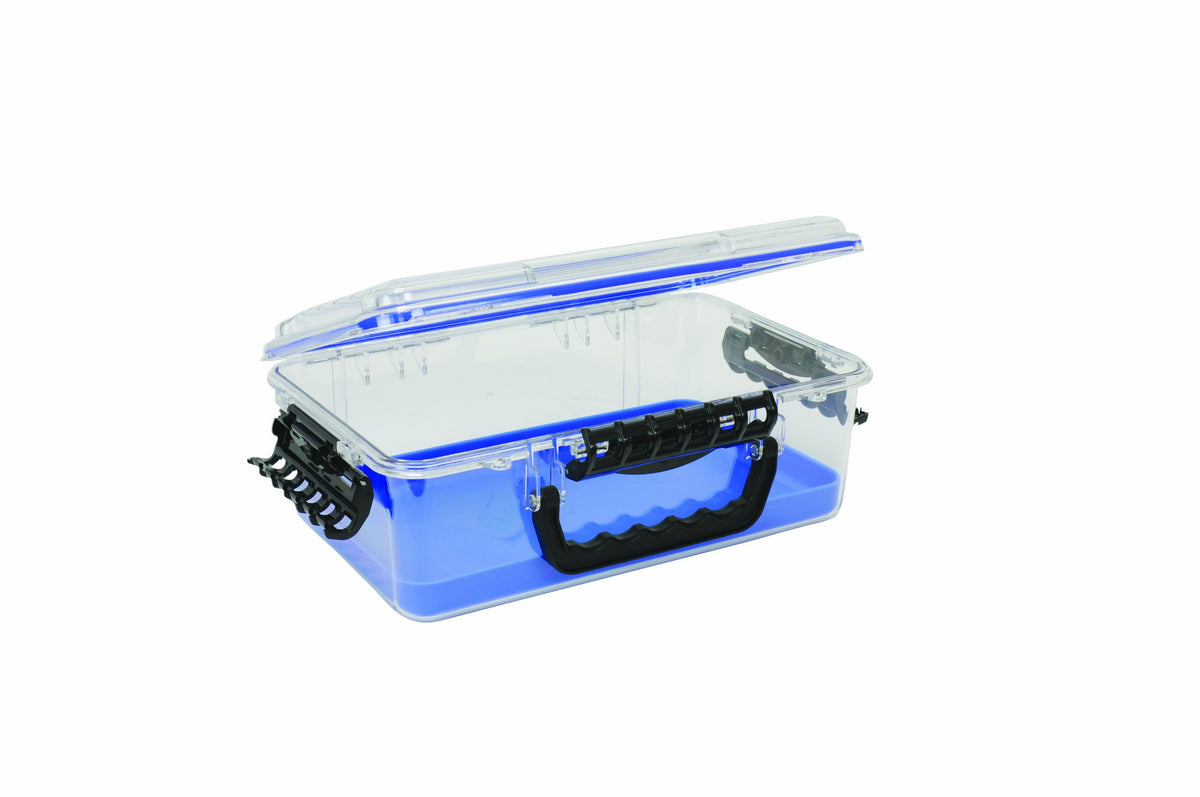 Plano Guide Series 3700 Field Box Waterproof Case Blue Large Waterproof Dry Box with Wrist Strap for Boat Kayak and Camping Outdoor Gear Storage One Size