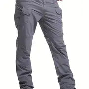 Men's Plus Size Waterproof Tactical Cargo Pants for Hiking